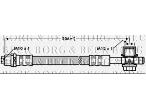 BORG & BECK BBH7298 stabdžių žarnelė 
 Stabdžių sistema -> Stabdžių žarnelės
8E0611775B, 8E0611775E, 8E0611775J