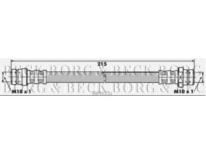 BORG & BECK BBH6331 stabdžių žarnelė 
 Stabdžių sistema -> Stabdžių žarnelės
MB238425, MB857552, MR129772