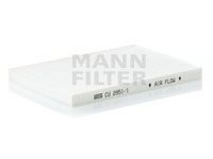 MANN-FILTER CU 2951/1 filtras, salono oras 
 Techninės priežiūros dalys -> Techninės priežiūros intervalai
46412715