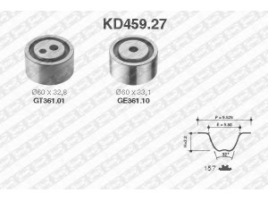 SNR KD459.27 paskirstymo diržo komplektas 
 Techninės priežiūros dalys -> Papildomas remontas
ADU7611, ADU8335