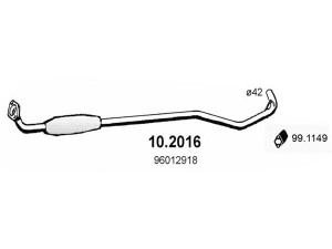 ASSO 10.2016 priekinis duslintuvas 
 Išmetimo sistema -> Duslintuvas
96012918