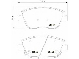 BREMBO P 30 066 stabdžių trinkelių rinkinys, diskinis stabdys 
 Techninės priežiūros dalys -> Papildomas remontas
581012TA50, 581013QA50, 581014UA00