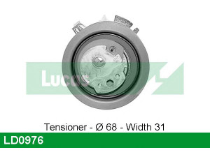 LUCAS ENGINE DRIVE LD0976 įtempiklio skriemulys, paskirstymo diržas