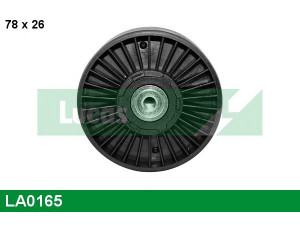 LUCAS ENGINE DRIVE LA0165 įtempiklio skriemulys, V formos rumbuotas diržas 
 Diržinė pavara -> V formos rumbuotas diržas/komplektas -> Įtempiklio skriemulys