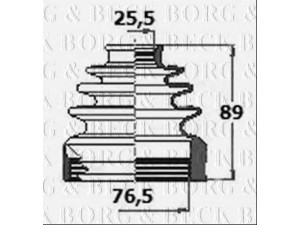 BORG & BECK BCB6125 gofruotoji membrana, kardaninis velenas
C9741JD52B