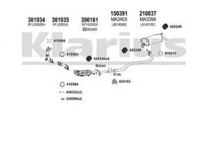 KLARIUS 570273E išmetimo sistema 
 Išmetimo sistema -> Išmetimo sistema, visa