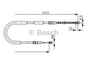 BOSCH 1 987 482 217 trosas, stovėjimo stabdys 
 Stabdžių sistema -> Valdymo svirtys/trosai
251 609 701 E, 251 609 701 E