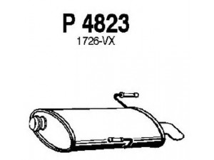 FENNO P4823 galinis duslintuvas 
 Išmetimo sistema -> Duslintuvas
1726-PX, 1726-VN, 1726-VX