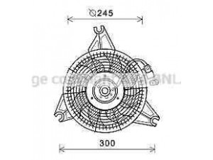 AVA QUALITY COOLING HY7571 ventiliatorius, radiatoriaus 
 Aušinimo sistema -> Oro aušinimas
977304A050, 977304A060