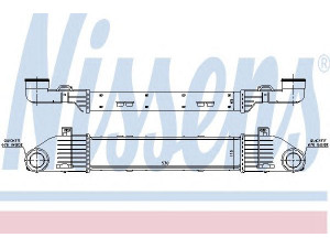 NISSENS 96787 tarpinis suslėgto oro aušintuvas, kompresorius 
 Variklis -> Oro tiekimas -> Įkrovos agregatas (turbo/superįkrova) -> Tarpinis suslėgto oro aušintuvas
220 500 00 00, A2205000000