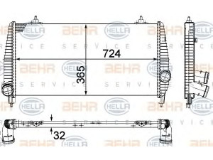 HELLA 8ML 376 756-751 tarpinis suslėgto oro aušintuvas, kompresorius 
 Variklis -> Oro tiekimas -> Įkrovos agregatas (turbo/superįkrova) -> Tarpinis suslėgto oro aušintuvas
0384.L5, 1401065180, 1401065180
