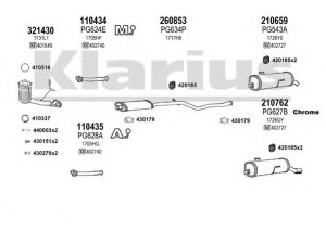 KLARIUS 630693E išmetimo sistema 
 Išmetimo sistema -> Išmetimo sistema, visa