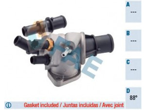 FAE 5326588 termostatas, aušinimo skystis 
 Aušinimo sistema -> Termostatas/tarpiklis -> Thermostat
0046790296, 46790296