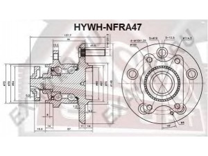ASVA HYWH-NFRA47 rato stebulė 
 Ašies montavimas/vairavimo mechanizmas/ratai -> Rato stebulė/montavimas -> Rato stebulė
52730-3K000