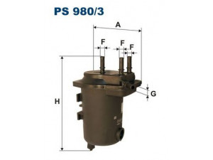 FILTRON PS980/3 kuro filtras 
 Filtrai -> Kuro filtras
7701061577, 7701063613, 8200186218