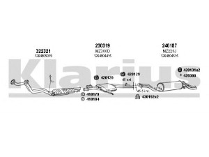 KLARIUS 600166E išmetimo sistema 
 Išmetimo sistema -> Išmetimo sistema, visa