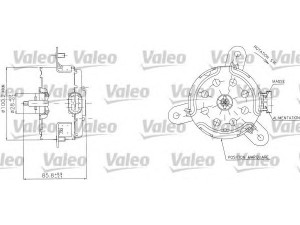 VALEO 698408 elektrovariklis, raditoriaus ventiliatorius 
 Aušinimo sistema -> Radiatoriaus ventiliatorius
7701043977, 7701050678