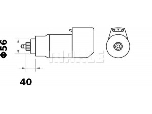 MAHLE ORIGINAL MS 532 starteris
88 26201 6003