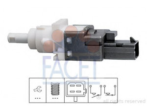 FACET 7.1161 stabdžių žibinto jungiklis; jungiklis, sankabos valdiklis 
 Stabdžių sistema -> Stabdžių žibinto jungiklis
46840510, 60669020, 4534 50, 46840510