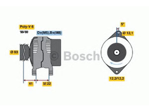 BOSCH 0 986 047 781 kintamosios srovės generatorius 
 Elektros įranga -> Kint. sr. generatorius/dalys -> Kintamosios srovės generatorius
46413021, 46413021