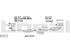 BOSAL 020.970.19 išmetimo sistema 
 Išmetimo sistema -> Išmetimo sistema, visa