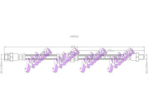Brovex-Nelson H4560 stabdžių žarnelė 
 Stabdžių sistema -> Stabdžių žarnelės
124343980, 395843980, 853243980
