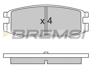 BREMSI BP2331 stabdžių trinkelių rinkinys, diskinis stabdys 
 Techninės priežiūros dalys -> Papildomas remontas
MB407390, MB572198