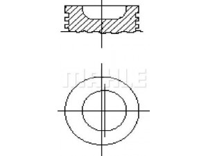 MAHLE ORIGINAL S57470 stūmoklis