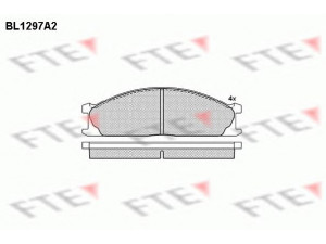 FTE BL1297A2 stabdžių trinkelių rinkinys, diskinis stabdys 
 Techninės priežiūros dalys -> Papildomas remontas
41000-10G08, 41060-08N90, 41060-08N91
