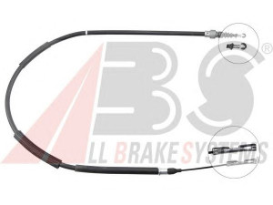 A.B.S. K17027 trosas, stovėjimo stabdys 
 Stabdžių sistema -> Valdymo svirtys/trosai
8Z0.609.721E