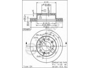 BREMBO 09.6852.10 stabdžių diskas
LA0133251A