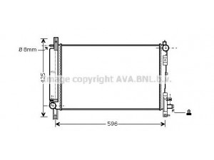 AVA QUALITY COOLING CR2080 radiatorius, variklio aušinimas 
 Aušinimo sistema -> Radiatorius/alyvos aušintuvas -> Radiatorius/dalys
5072260AA