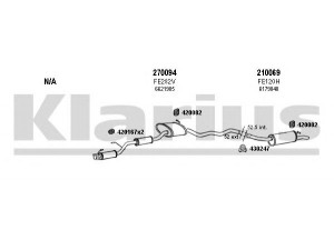 KLARIUS 360943E išmetimo sistema 
 Išmetimo sistema -> Išmetimo sistema, visa
