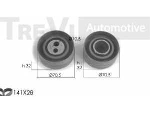 TREVI AUTOMOTIVE KD1052 paskirstymo diržo komplektas 
 Techninės priežiūros dalys -> Papildomas remontas
083136, 083137, 083136, 083137