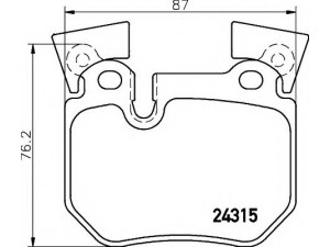 HELLA 8DB 355 012-551 stabdžių trinkelių rinkinys, diskinis stabdys 
 Techninės priežiūros dalys -> Papildomas remontas
34216784808, 34216791421, 34216797857
