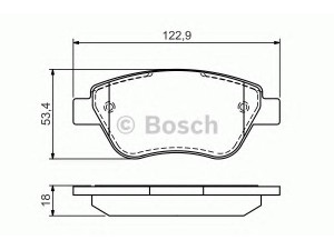 BOSCH 0 986 494 132 stabdžių trinkelių rinkinys, diskinis stabdys 
 Techninės priežiūros dalys -> Papildomas remontas
77362179, 77363035, 77363992, 77364473