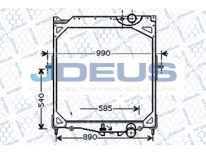 JDEUS 131M11 radiatorius, variklio aušinimas 
 Aušinimo sistema -> Radiatorius/alyvos aušintuvas -> Radiatorius/dalys
0536914, 1276435, 20516408, 20536914
