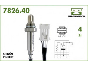 MTE-THOMSON 7826.40.125 lambda jutiklis 
 Išmetimo sistema -> Jutiklis/zondas
9622997680, 9636876680, 1628.9S