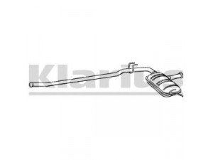 KLARIUS 260283 vidurinis duslintuvas 
 Išmetimo sistema -> Duslintuvas
7700769590