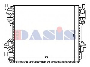 AKS DASIS 340050N radiatorius, variklio aušinimas