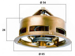WAHLER 3096.75 termostatas, aušinimo skystis 
 Aušinimo sistema -> Termostatas/tarpiklis -> Thermostat
238 156, 525 076