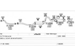 MTS C390256009234 išmetimo sistema 
 Išmetimo sistema -> Išmetimo sistema, visa