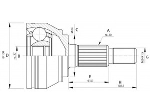 OPEN PARTS CVJ5694.10 jungčių komplektas, kardaninis velenas 
 Ratų pavara -> Sujungimai/komplektas
7L0407271E, 7L0407321D, 7L0498099A