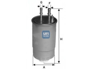 UFI 24.ONE.01 kuro filtras 
 Degalų tiekimo sistema -> Kuro filtras/korpusas
1606384980, 1901-A3, 51929061, 71773197