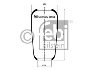 FEBI BILSTEIN 38608 dėklas, pneumatinė pakaba 
 Pakaba -> Pneumatinė pakaba
393 328 01 01, 393 328 02 01