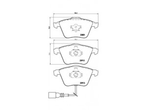 BREMBO P 85 079 stabdžių trinkelių rinkinys, diskinis stabdys 
 Techninės priežiūros dalys -> Papildomas remontas
1K0698151B, 1K0698151B, 1K0698151B