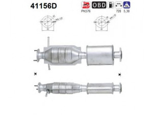AS 41156D katalizatoriaus keitiklis 
 Išmetimo sistema -> Katalizatoriaus keitiklis
46816688, 55186254