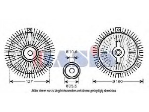 AKS DASIS 139730N sankaba, radiatoriaus ventiliatorius 
 Aušinimo sistema -> Radiatoriaus ventiliatorius
0002005122, A0002005122