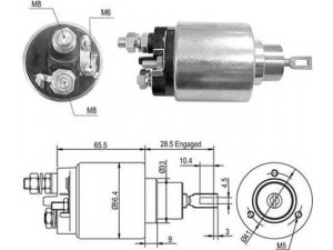 MAGNETI MARELLI 940113050429 solenoidinis jungiklis, starteris