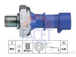 FACET 7.0183 alyvos slėgio jungiklis 
 Variklis -> Variklio elektra
12 38 696, 12 47 680, 55581588